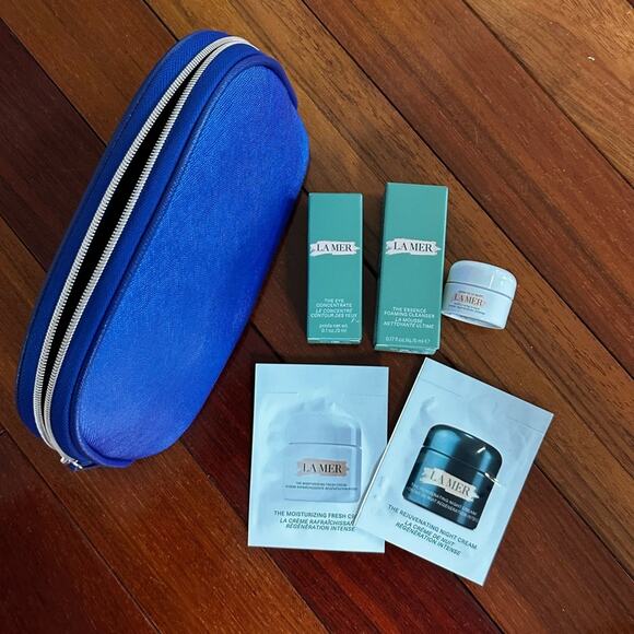 NEW Lamer Beauty Case Gift Eye Concentrate Moisturizer Cleanser Night Cream - Picture 1 of 5